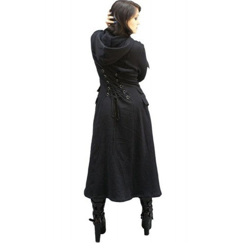 Goth Hoodie Coat - Full Length