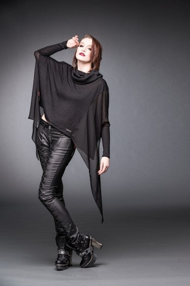 Gothic Cowl Neck Poncho