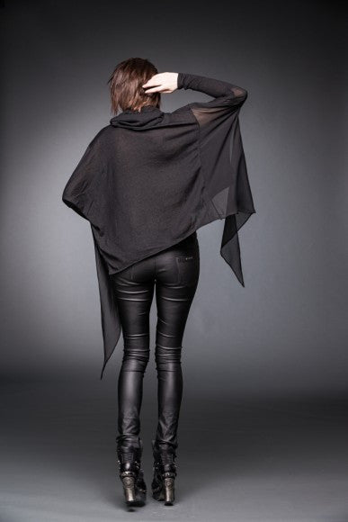 Gothic Cowl Neck Poncho